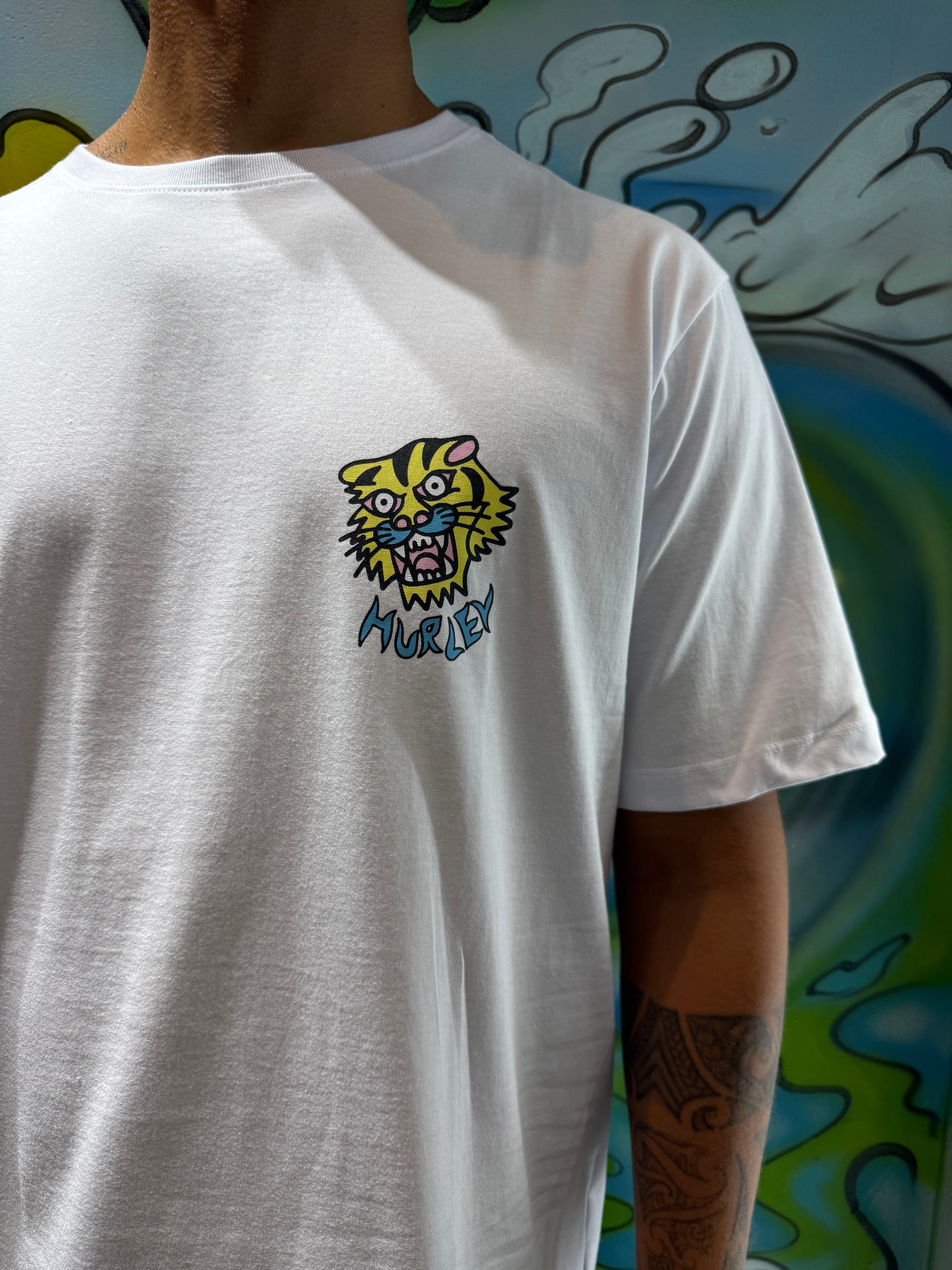 Camiseta Hurley Etam Tiger Branco