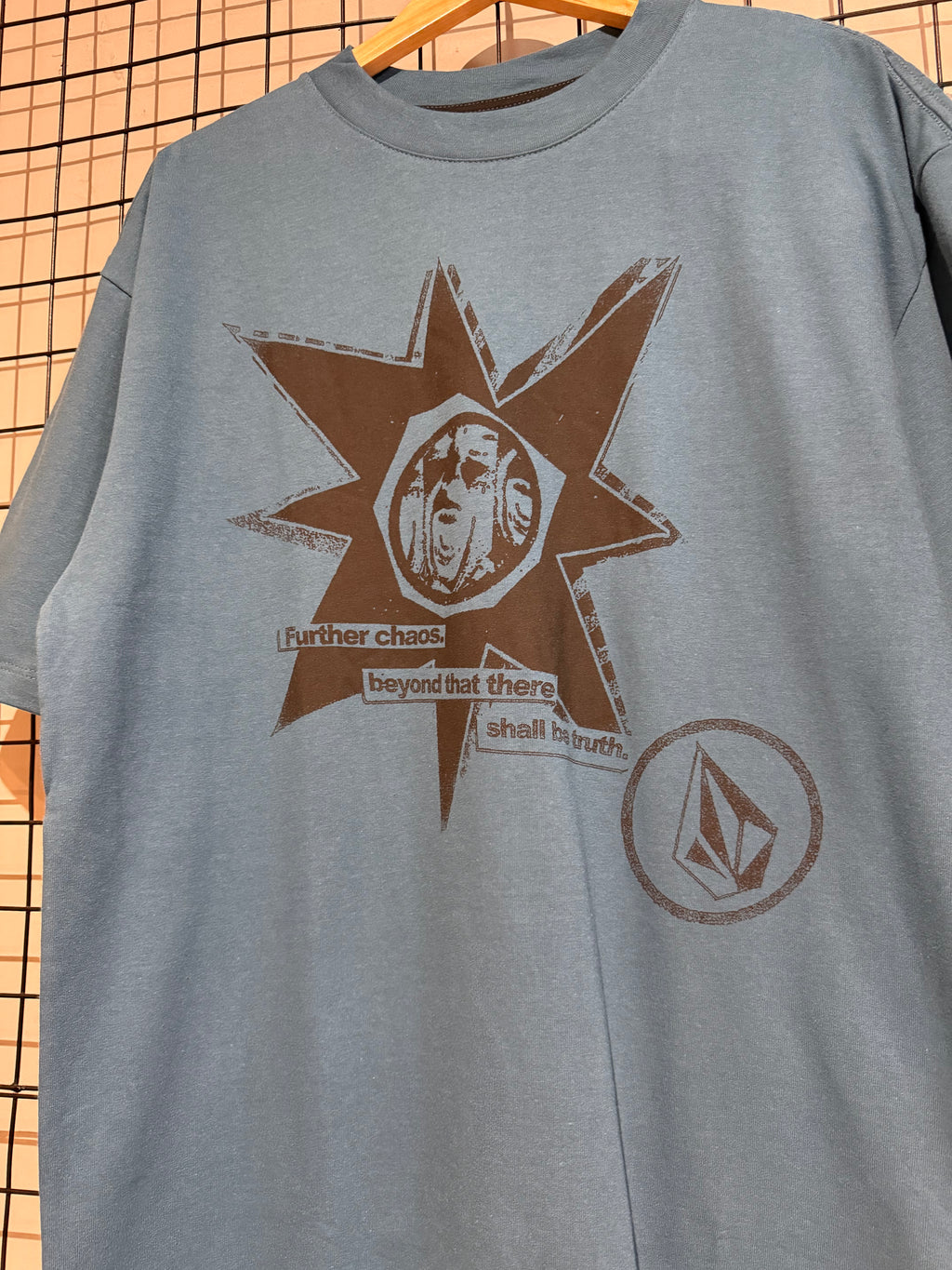 Camiseta Comfort Fit Volcom Stone Face Azul