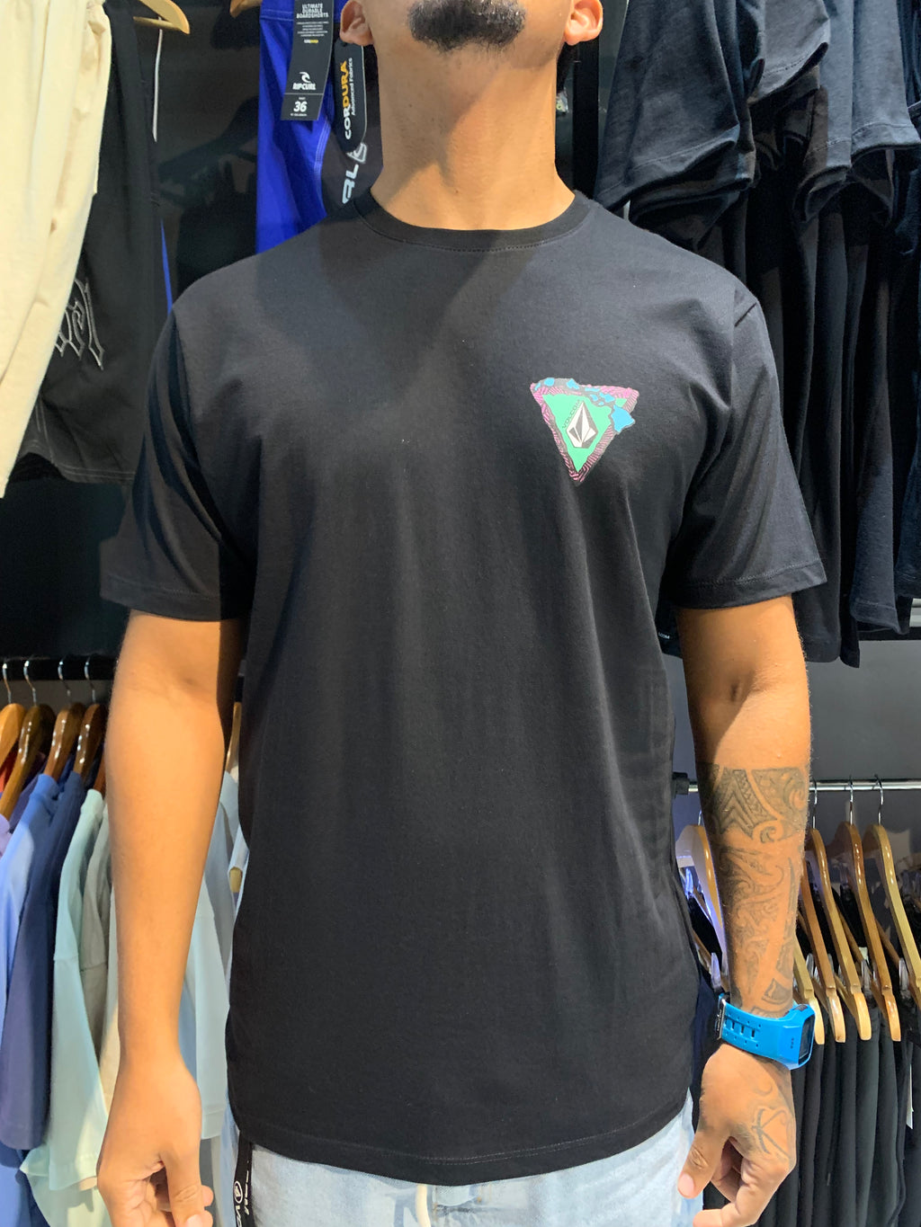 Camiseta Volcom Hi Loops Preto