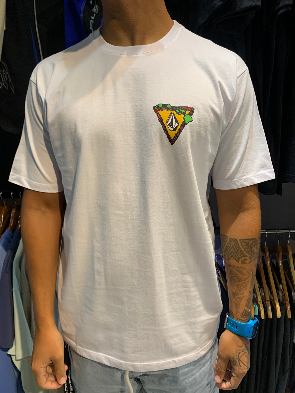 Camiseta Volcom Hi Loops Branca