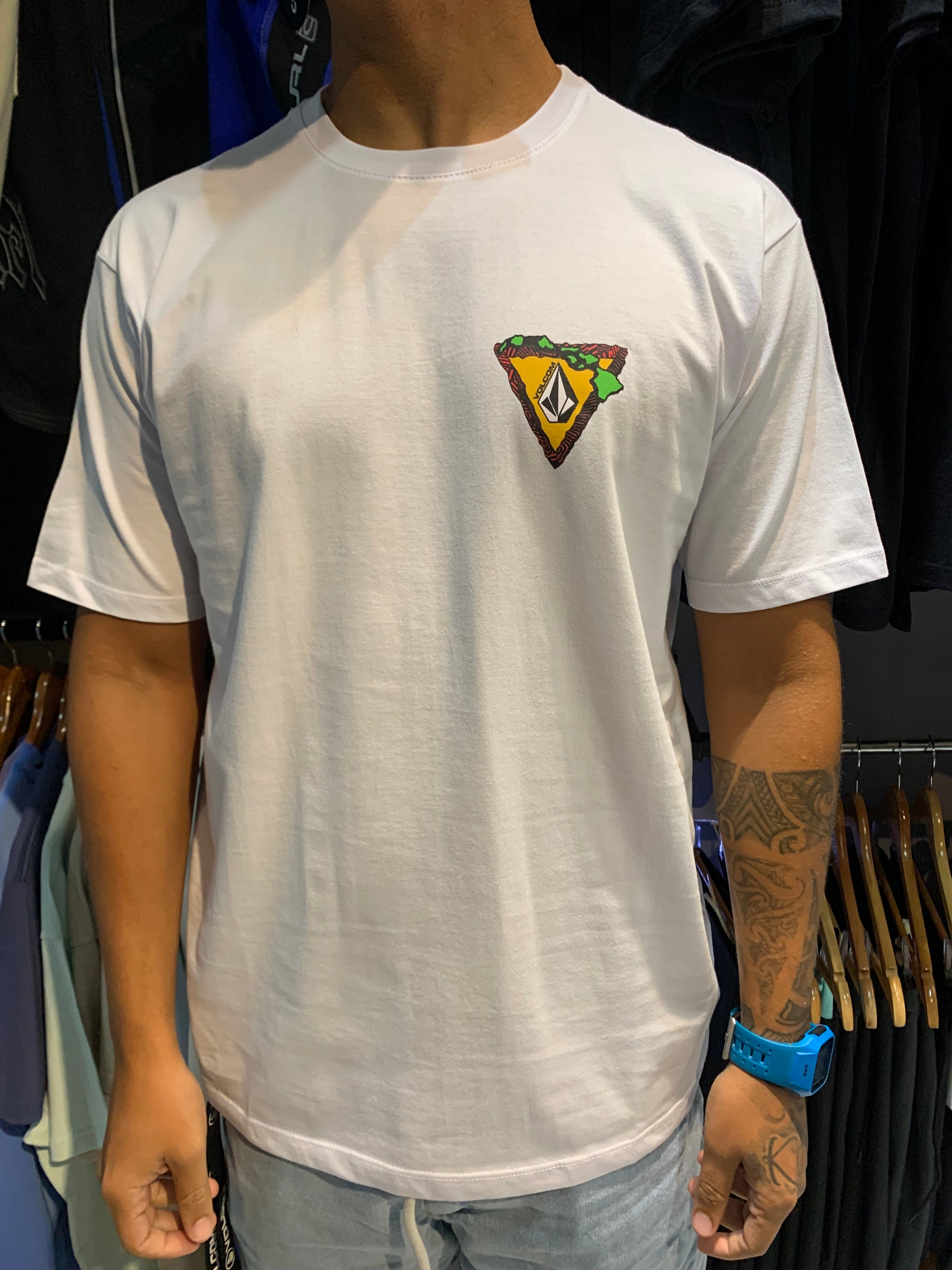 Camiseta Volcom Hi Loops Branca