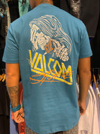 Camiseta Volcom Dropped Azul