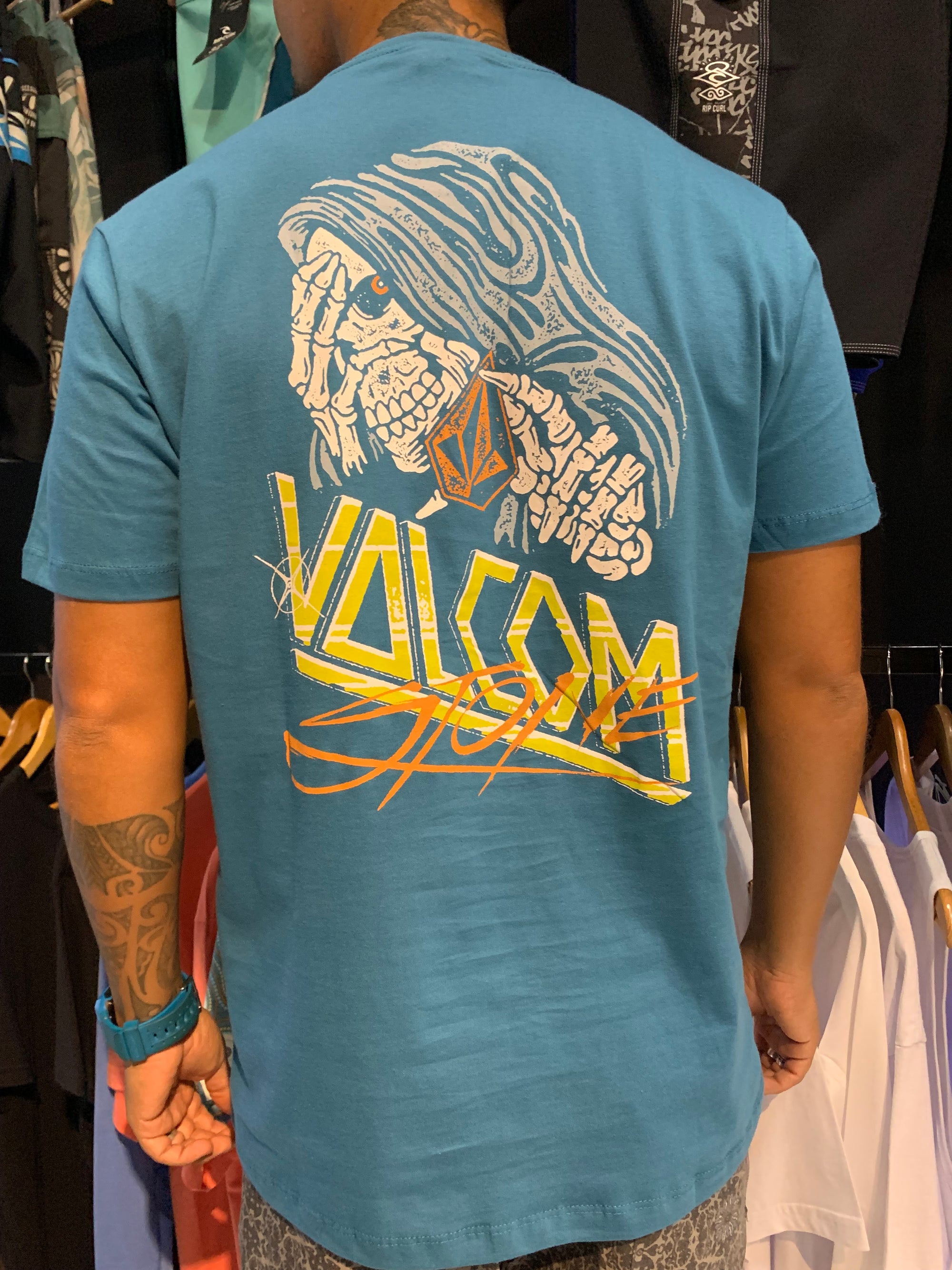 Camiseta Volcom Dropped Azul