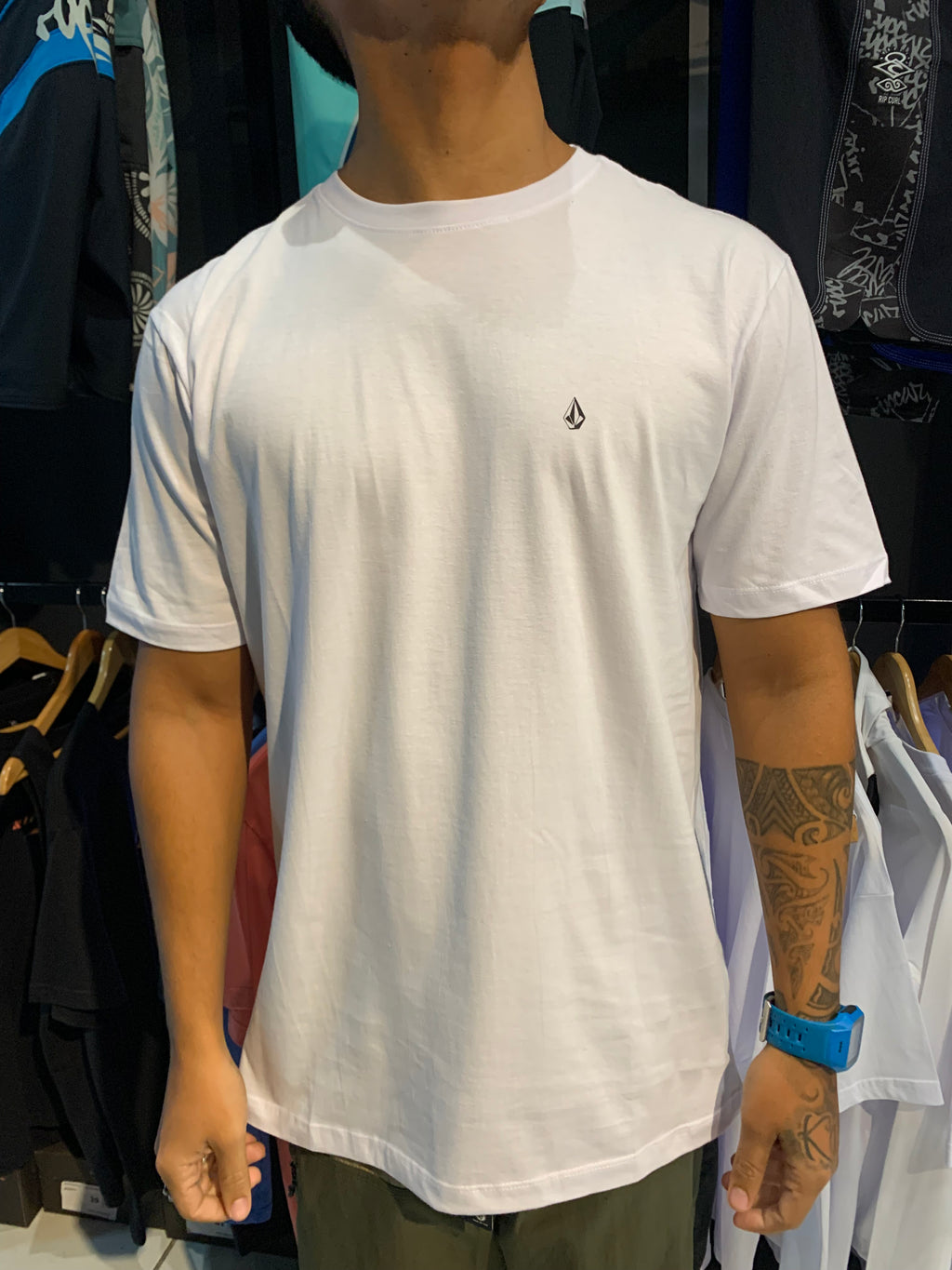 Camiseta Volcom Stone Blanks Branca