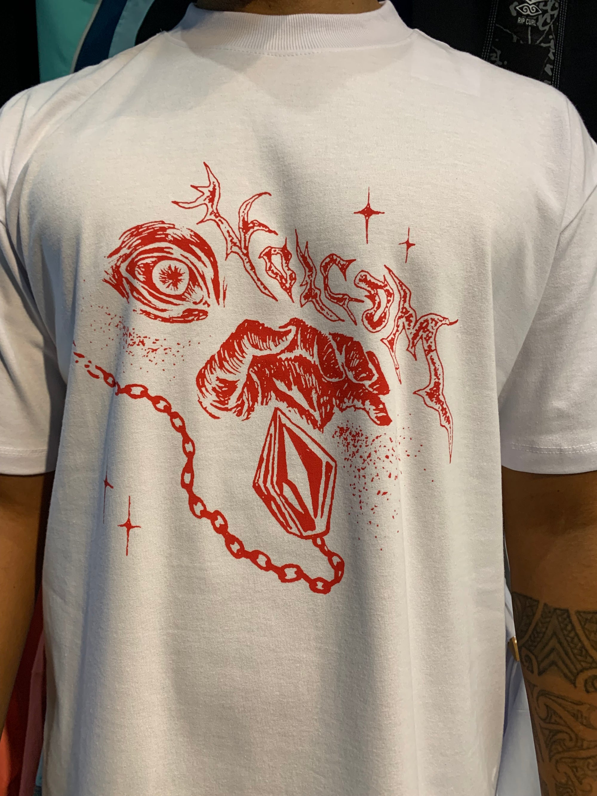 Camiseta Volcom Death Truction Branca