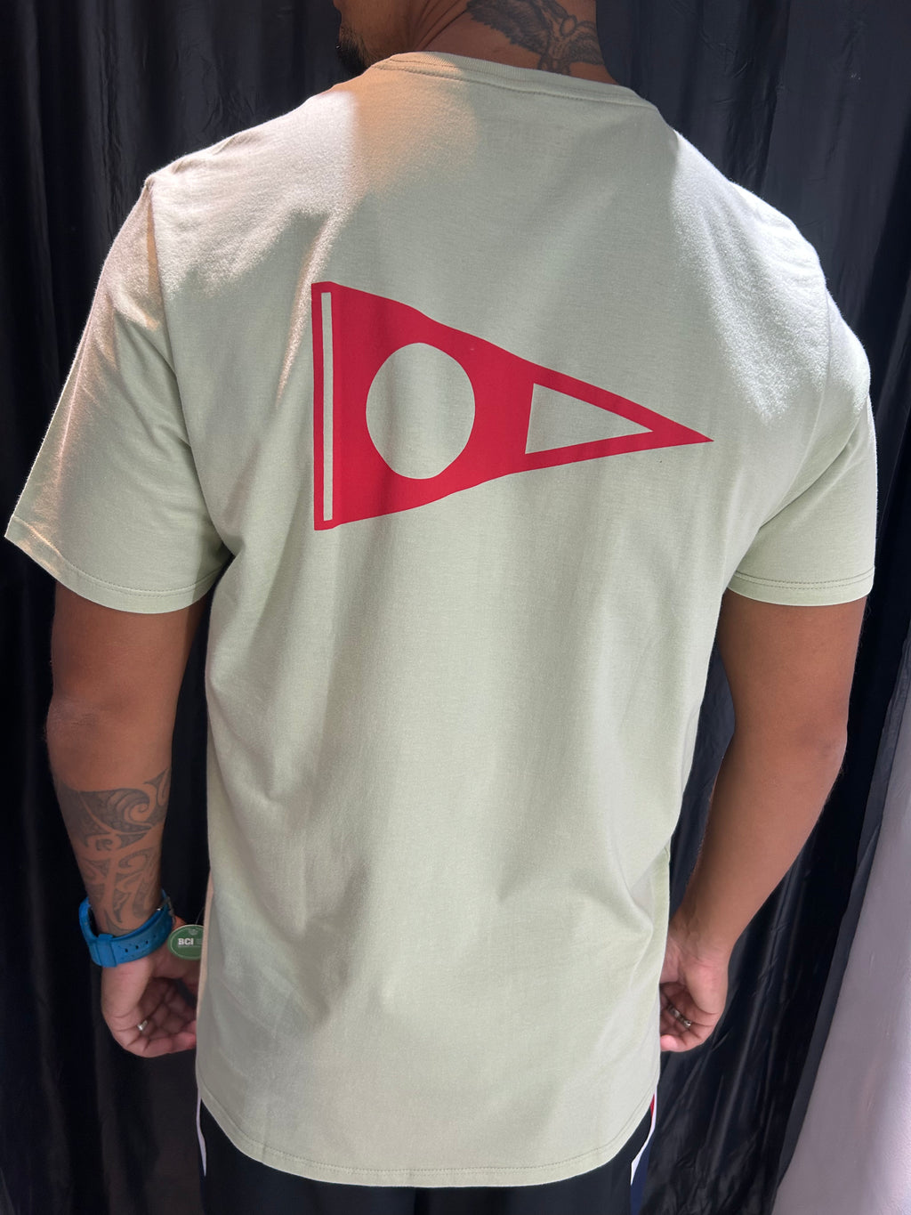 Camiseta Manga Curta Crew Oliva Claro Florence