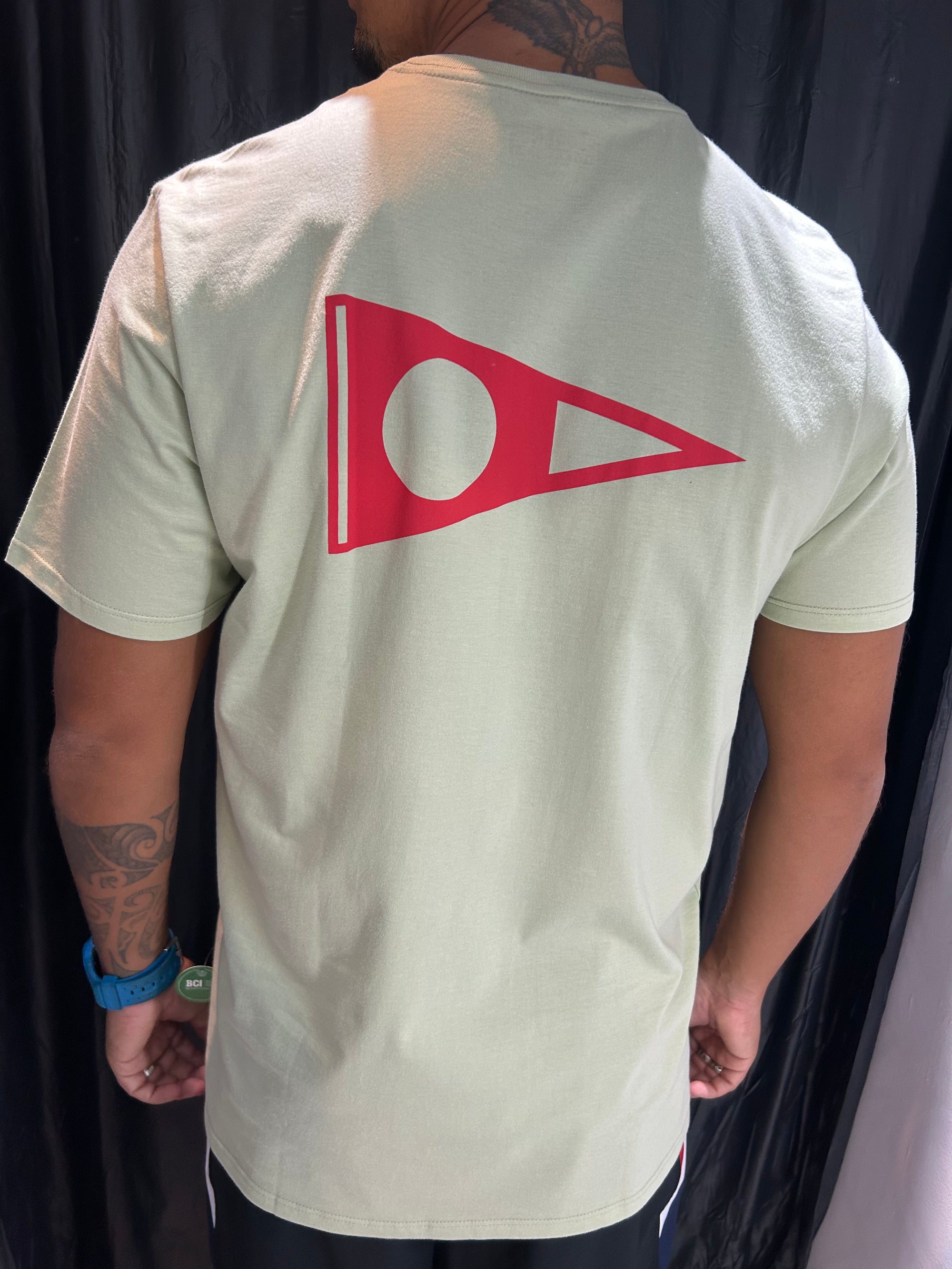 Camiseta Manga Curta Crew Oliva Claro Florence