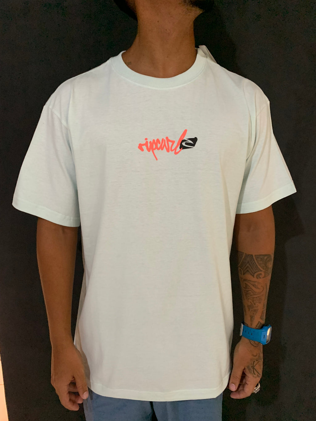 Camiseta Rip Curl Script Signature Gm Green Mist