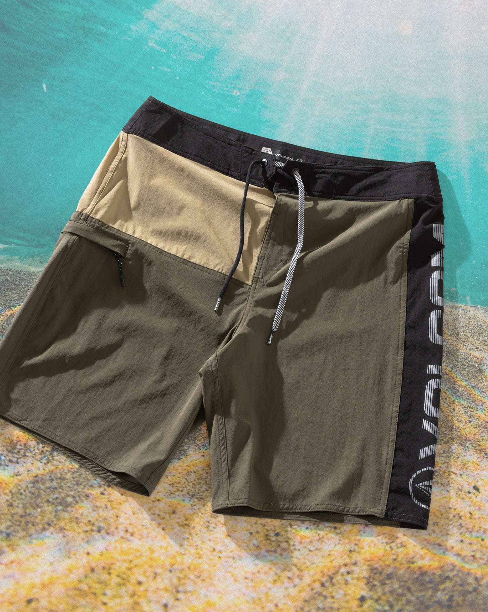 Boardshort Volcom Sabotagem Army Green