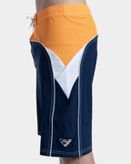 Boardshort Rusty Straight Pipe Laranja e Marinho
