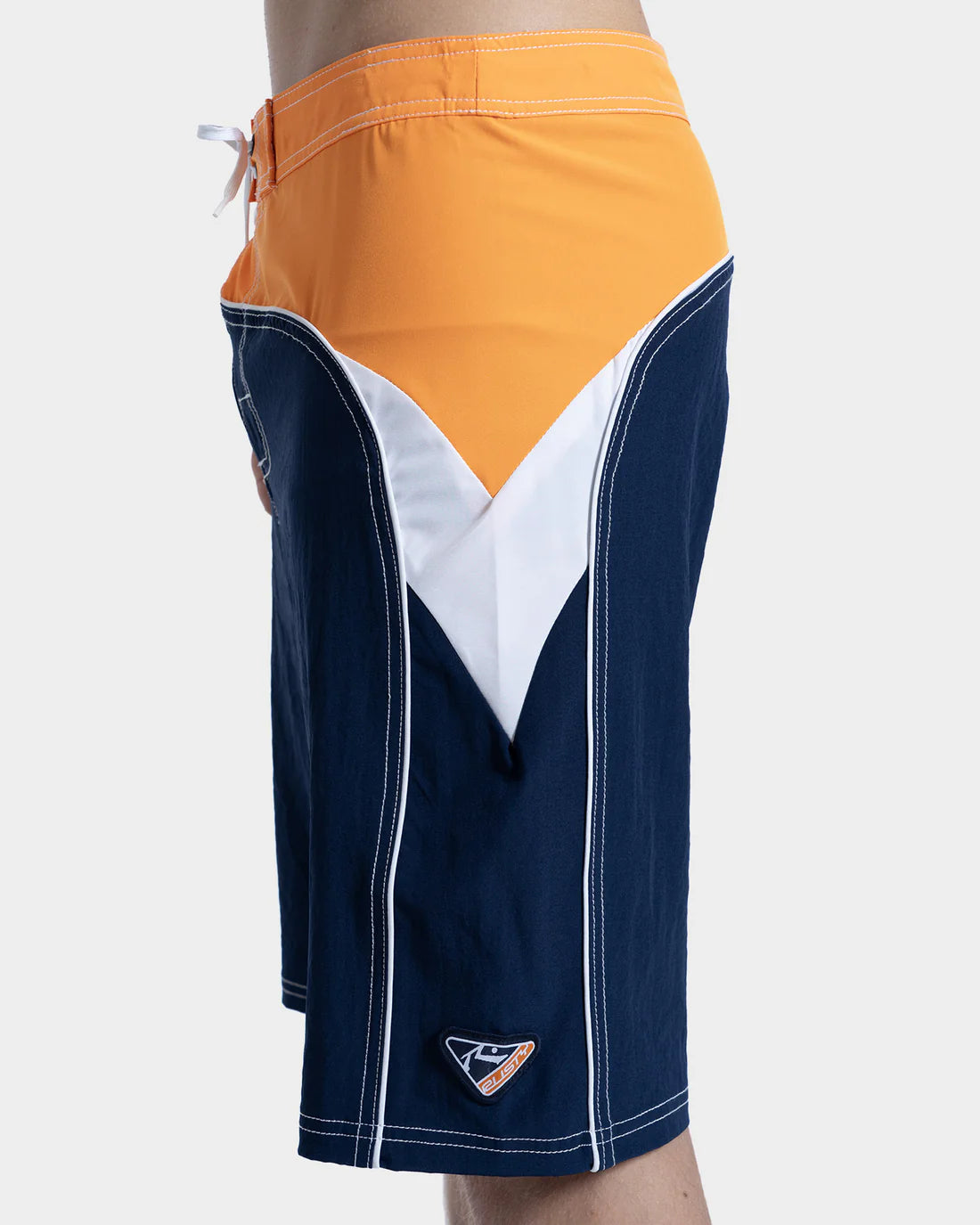 Boardshort Rusty Straight Pipe Laranja e Marinho