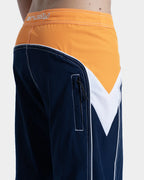 Boardshort Rusty Straight Pipe Laranja e Marinho