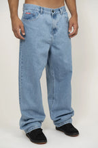 Calça Quiksilver Jeans Oversized Azul