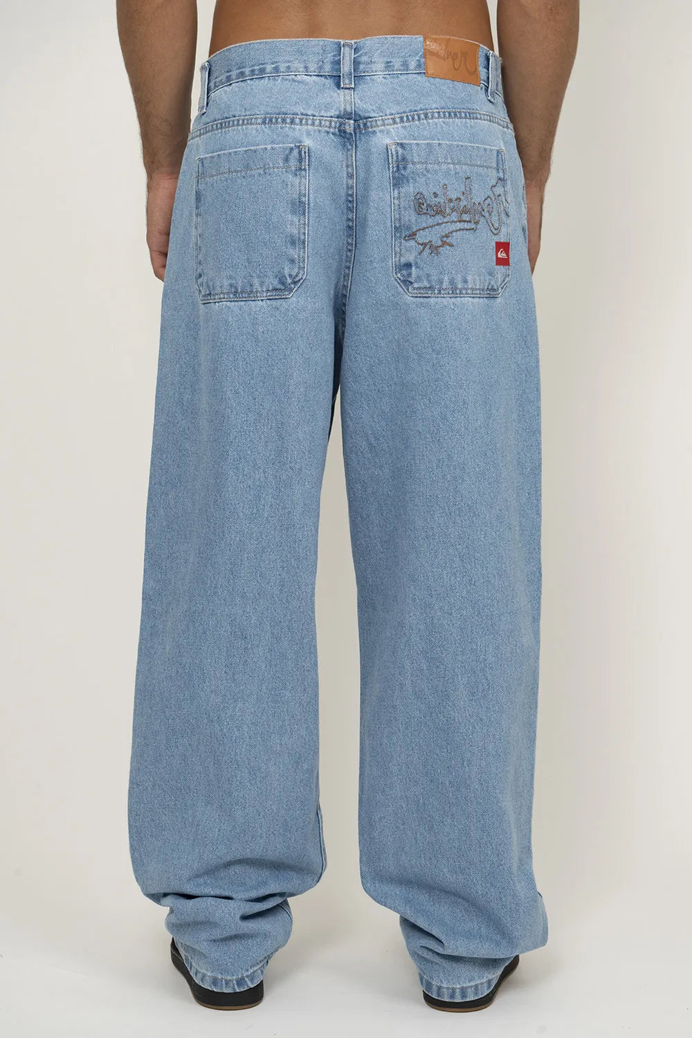 Calça Quiksilver Jeans Oversized Azul