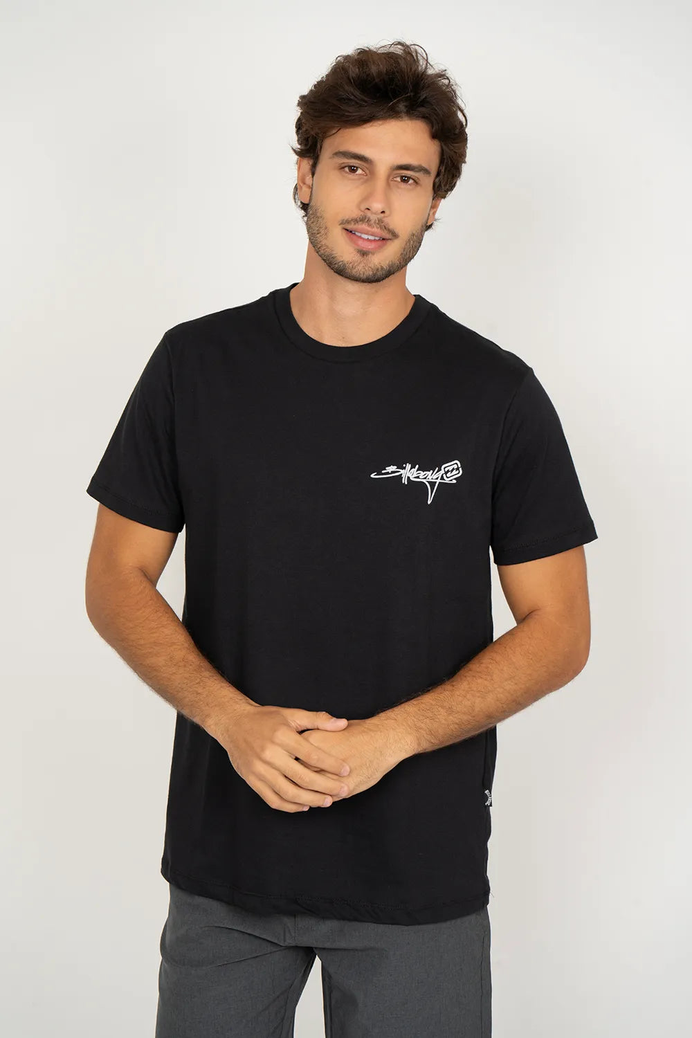 Camiseta Billabong M/C Bracket Script Preto