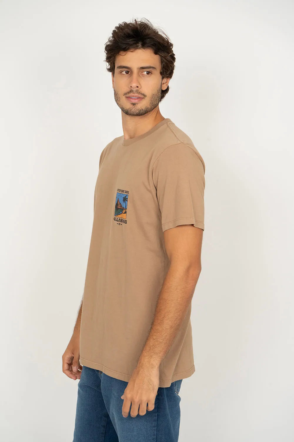 Camiseta Billabong M/C Post Cards I Marrom