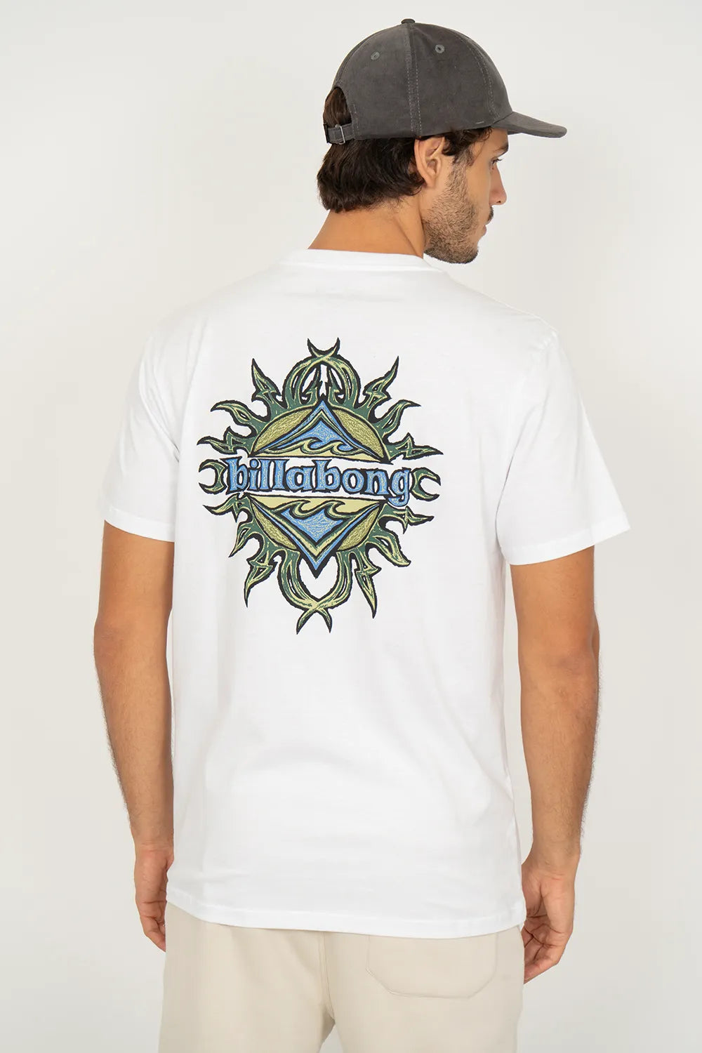 Camiseta Billabong M/C Solar Flare Branca
