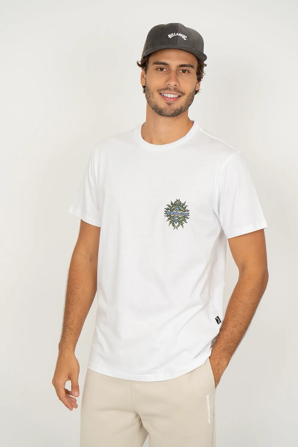 Camiseta Billabong M/C Solar Flare Branca