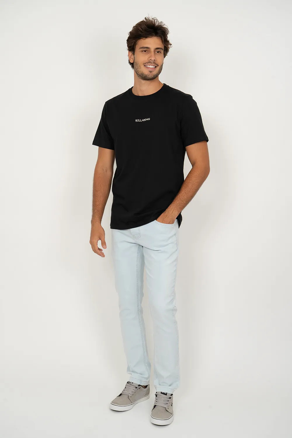 Camiseta Billabong M/C Timeline Preto
