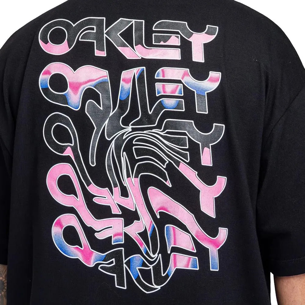 Camiseta Oversized Oakley B1B Warp Graphic SS Tee