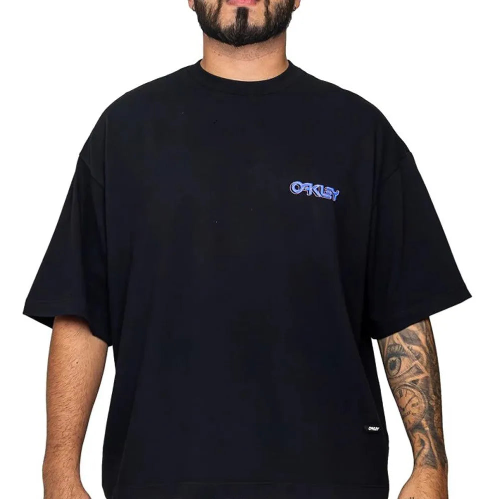 Camiseta Oversized Oakley B1B Warp Graphic SS Tee