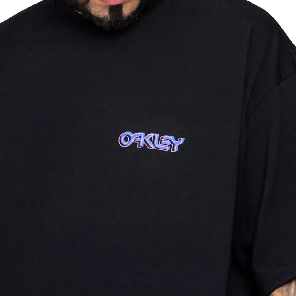 Camiseta Oversized Oakley B1B Warp Graphic SS Tee