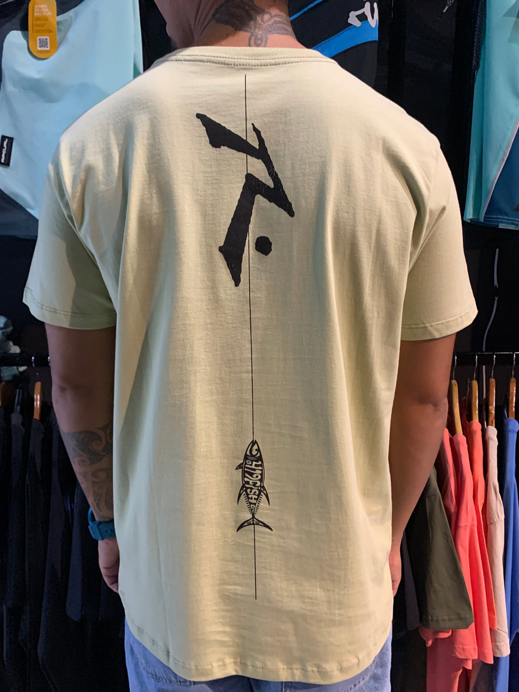 Camiseta Manga Curta Verde Rusty Fish