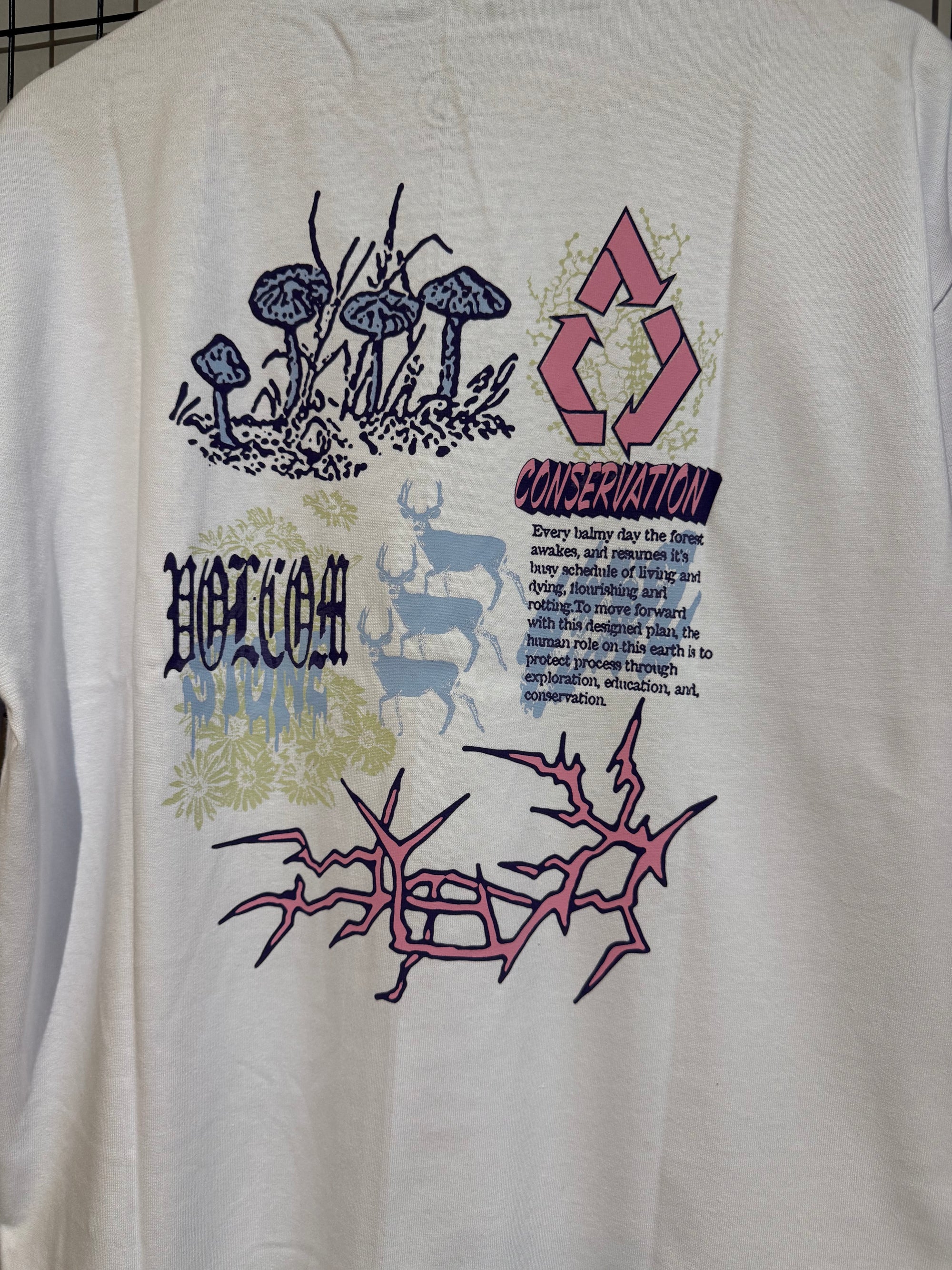 Camiseta Comfort Fit Volcom Conserve Branca