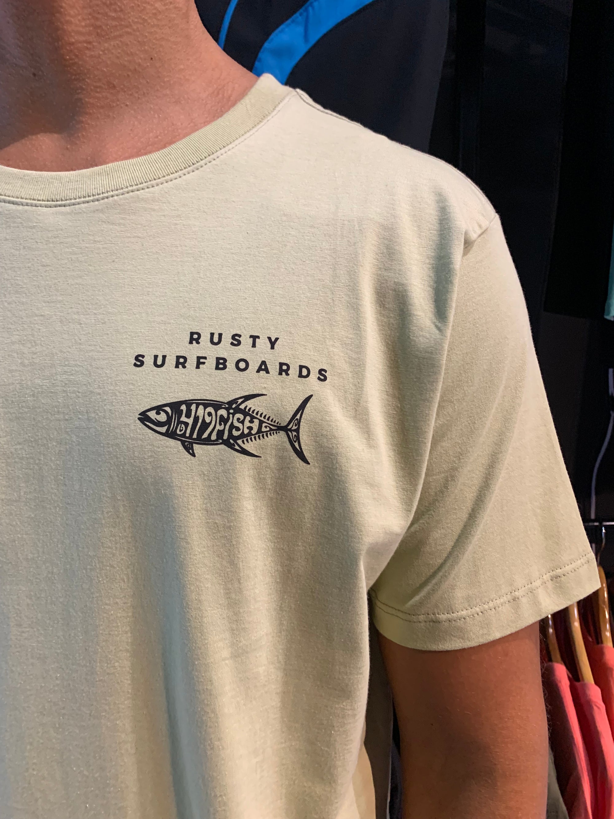 Camiseta Manga Curta Verde Rusty Fish