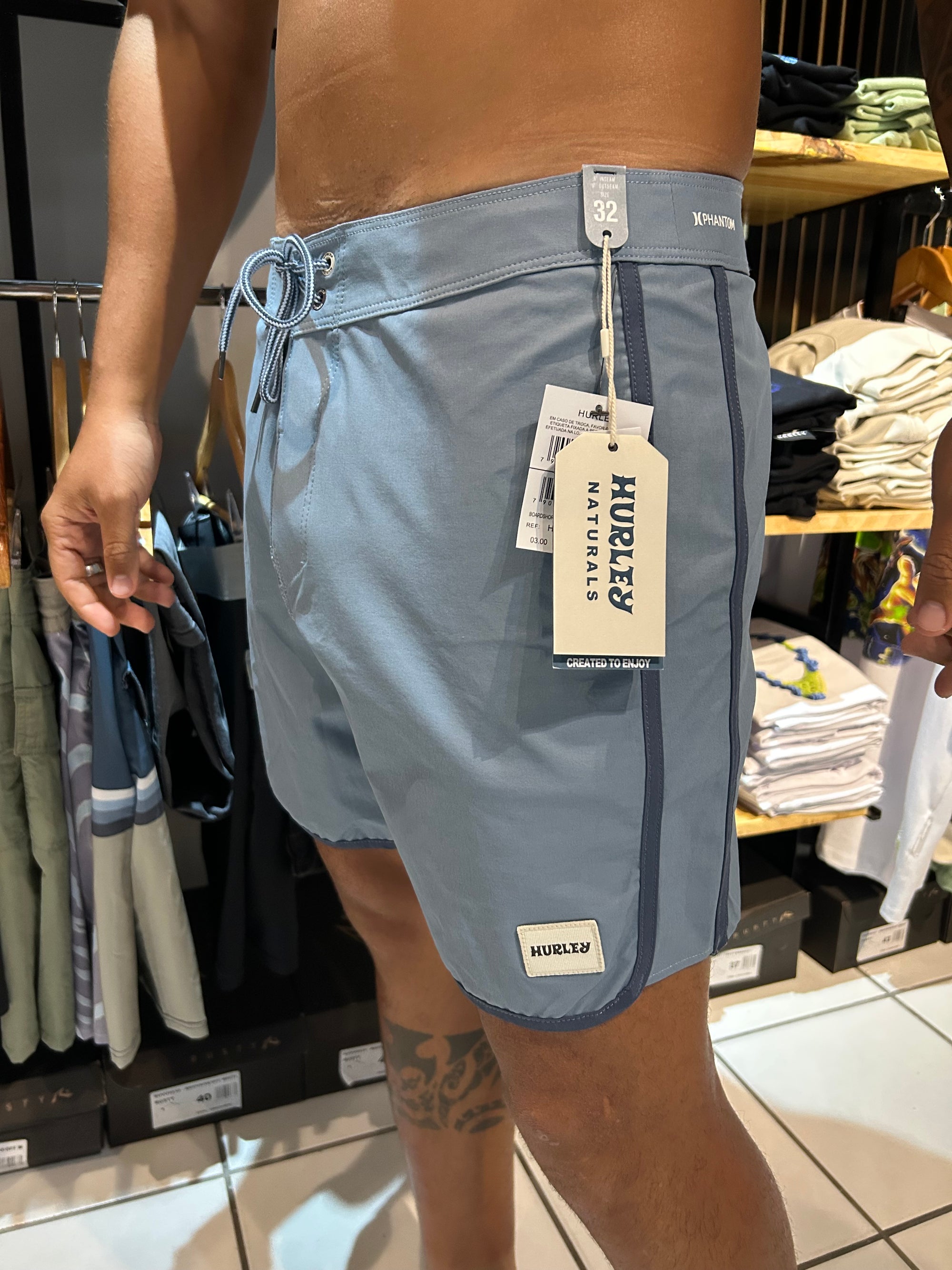 BOARDSHORT PHANTOM NATURALS SCALLP PANEL17”