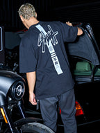 Camiseta Max Fit Hurley x Shibuya Signature Stripe Preta