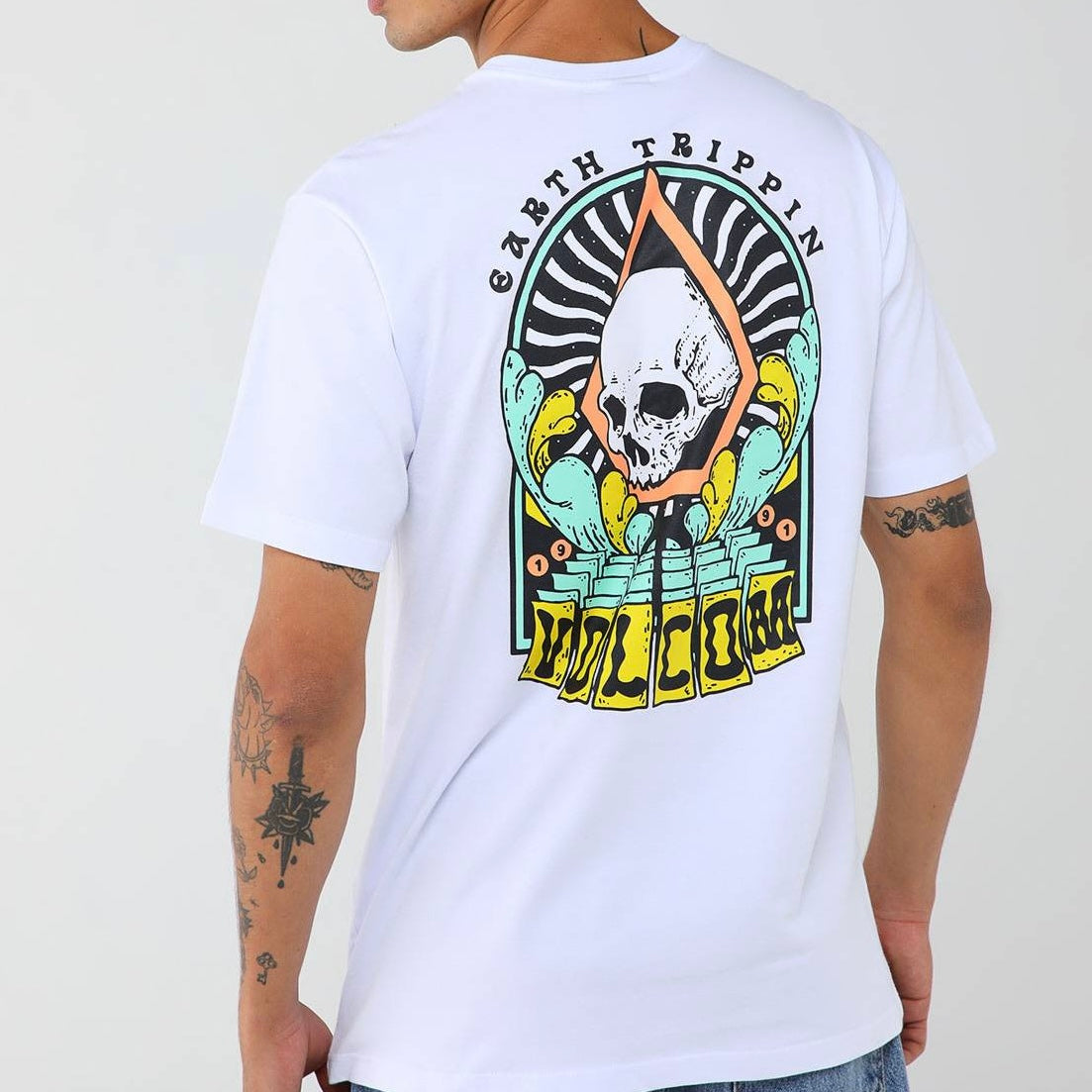 Camiseta Volcom Arched Branca