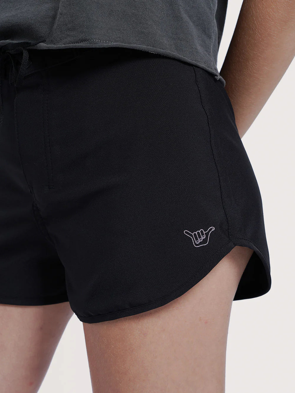 Boardshorts Loose Feminino Hang Loose Preto