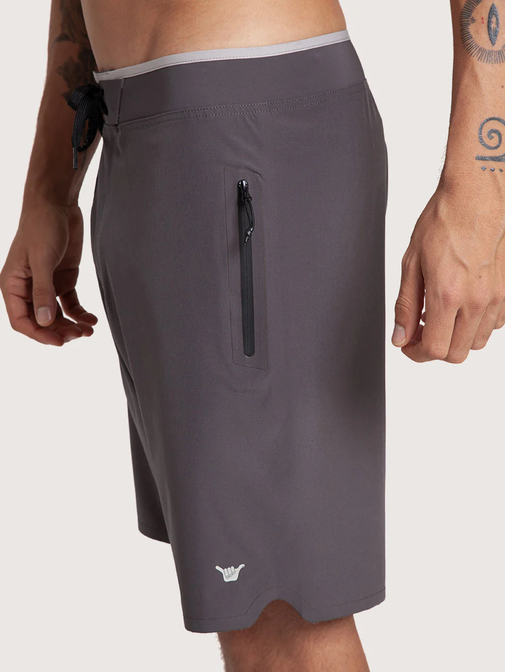 Boardshorts 19” Cinza Hang Loose Laser