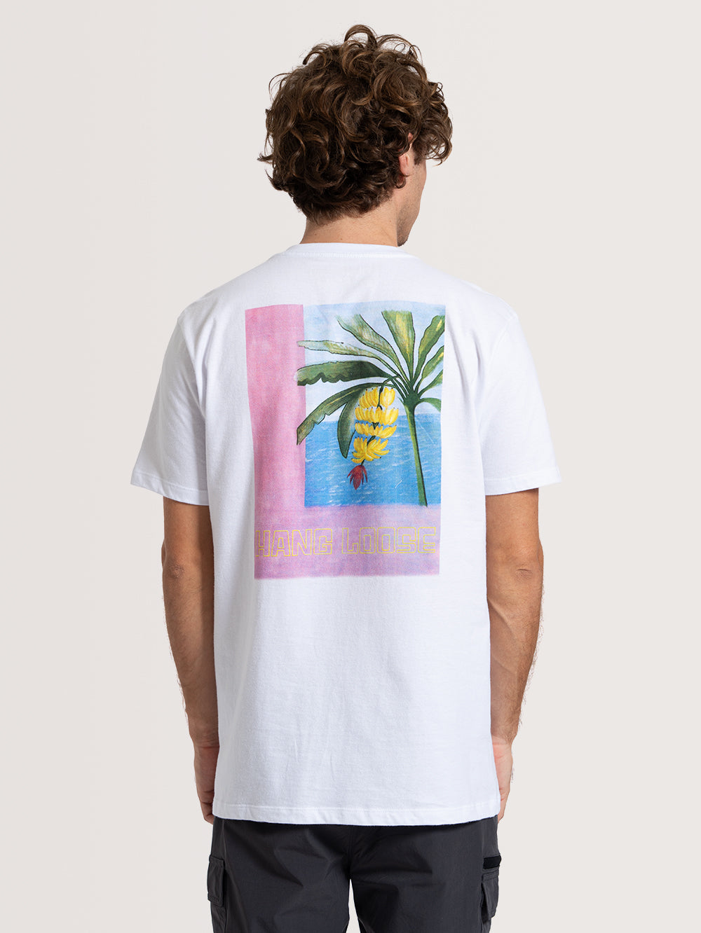 Camiseta Hang Loose Platano Branca