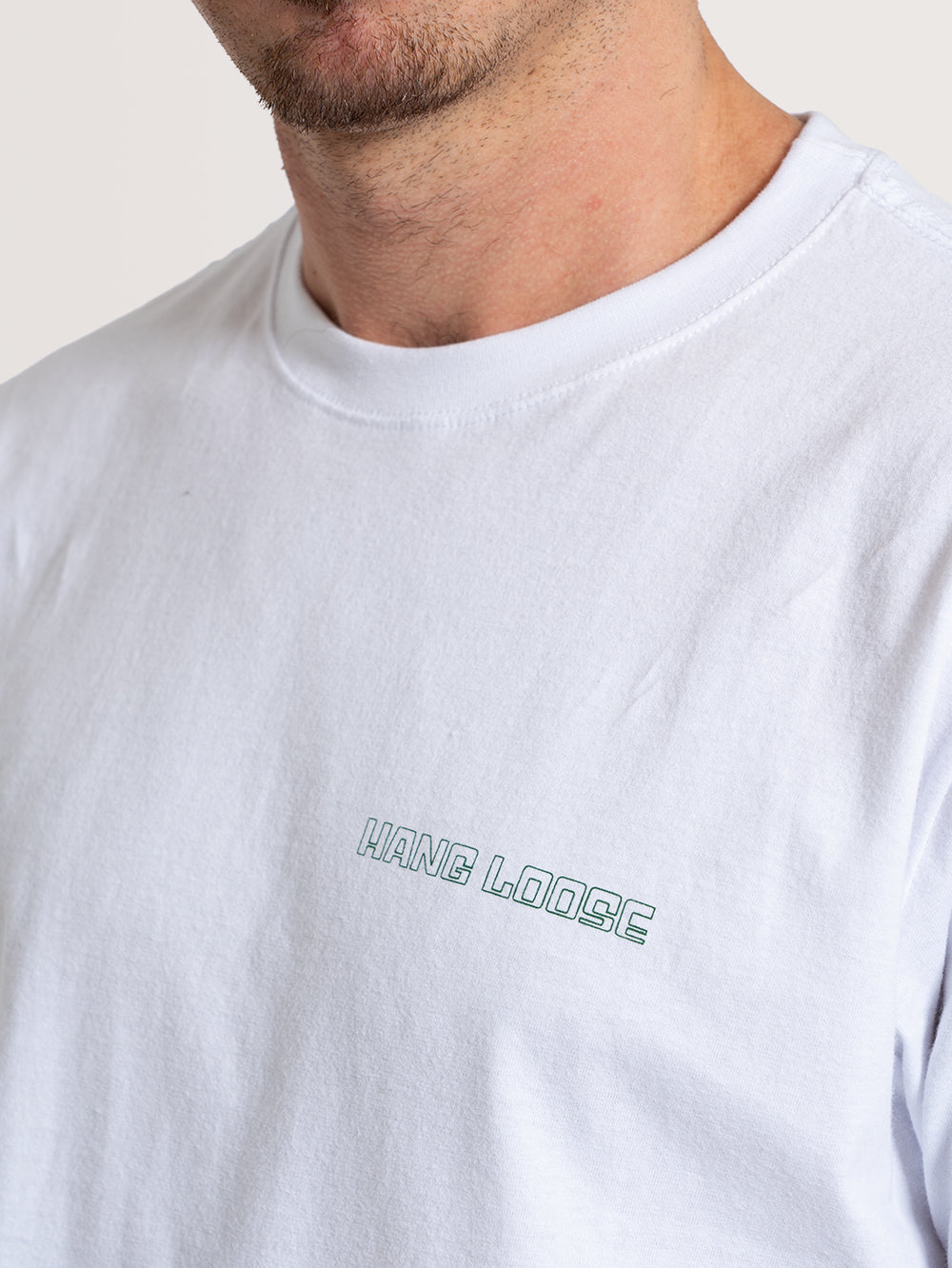 Camiseta Hang Loose Platano Branca