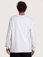 Camiseta Manga Longa Branco Hang Loose Logo