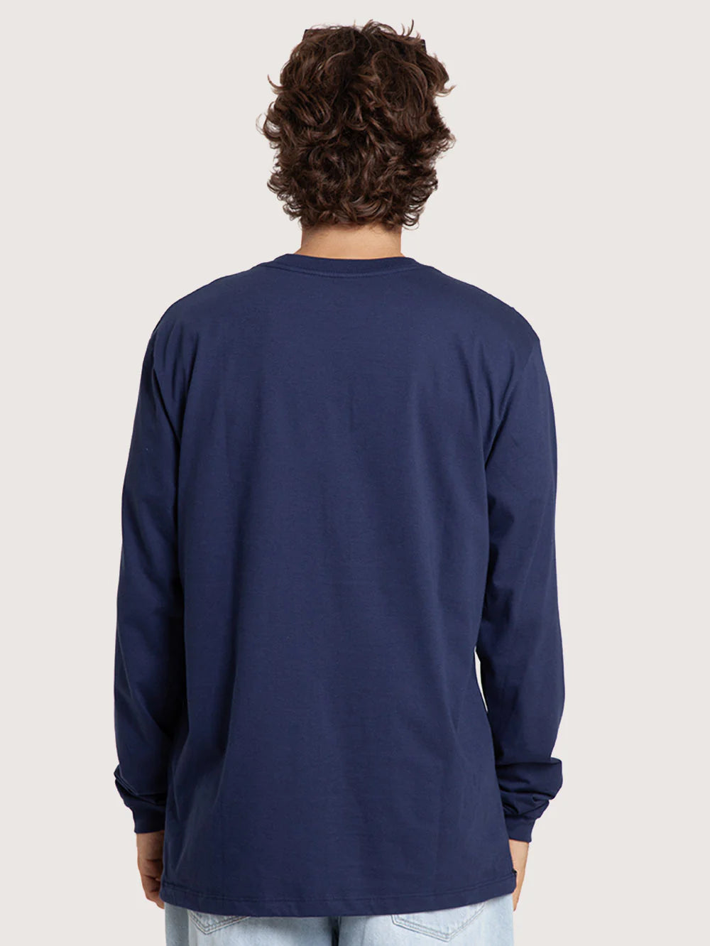 Camiseta Manga Longa Azul Hang Loose Logo
