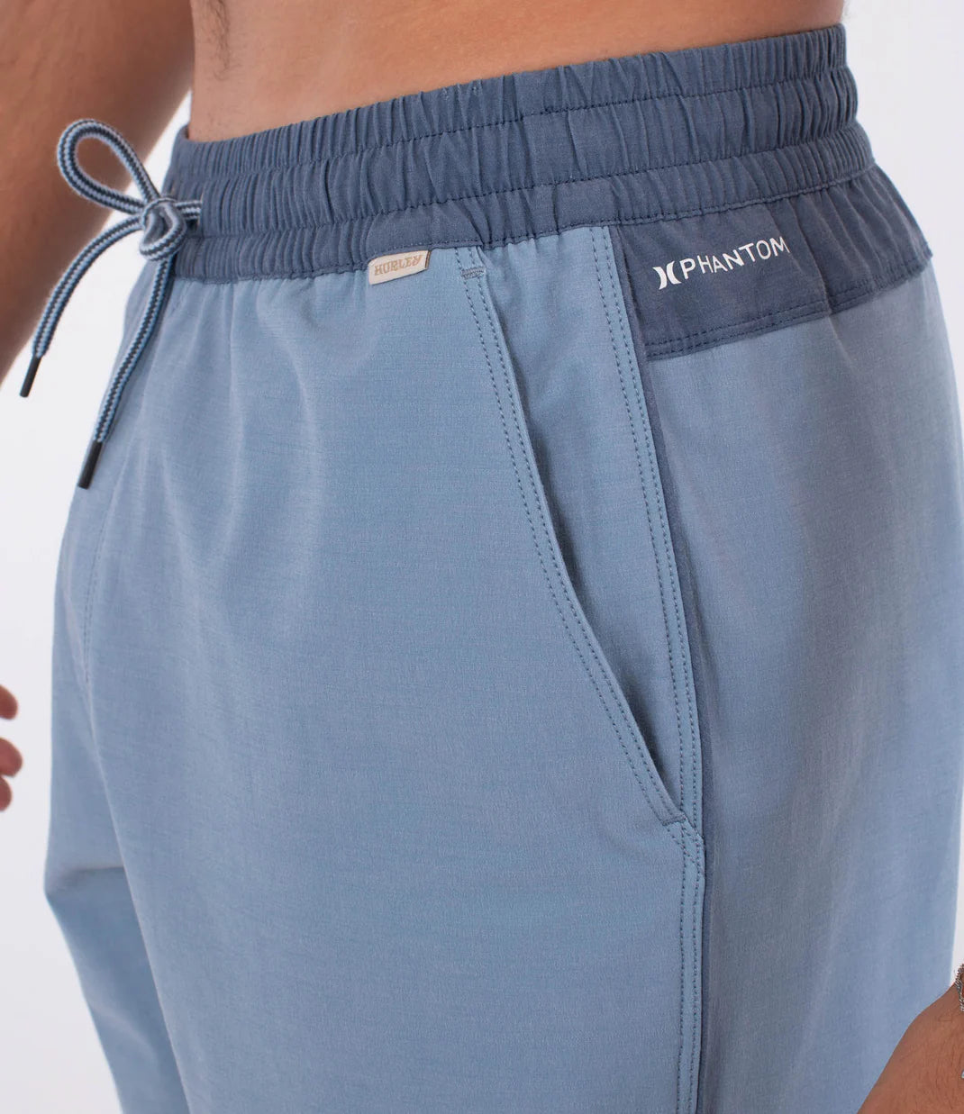 Short Hurley Elástico Phantom Naturals Scallop Azul