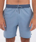 Short Hurley Elástico Phantom Naturals Scallop Azul