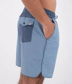 Short Hurley Elástico Phantom Naturals Scallop Azul