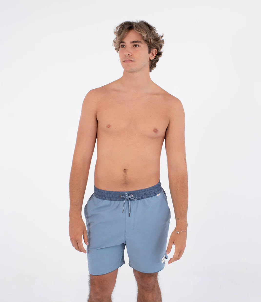 Short Hurley Elástico Phantom Naturals Scallop Azul