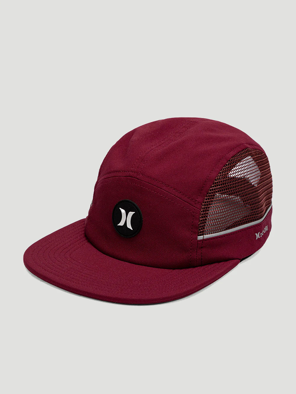 Boné Aba Reta Five Panel H2O-DRI Vinho Hurley Five Patch