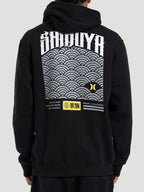 Moletom Canguru Hurley x Shibuya Escama Preto