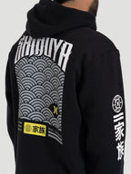 Moletom Canguru Hurley x Shibuya Escama Preto