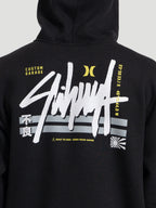 Moletom Canguru Hurley x Shibuya Signature Block Party Preto