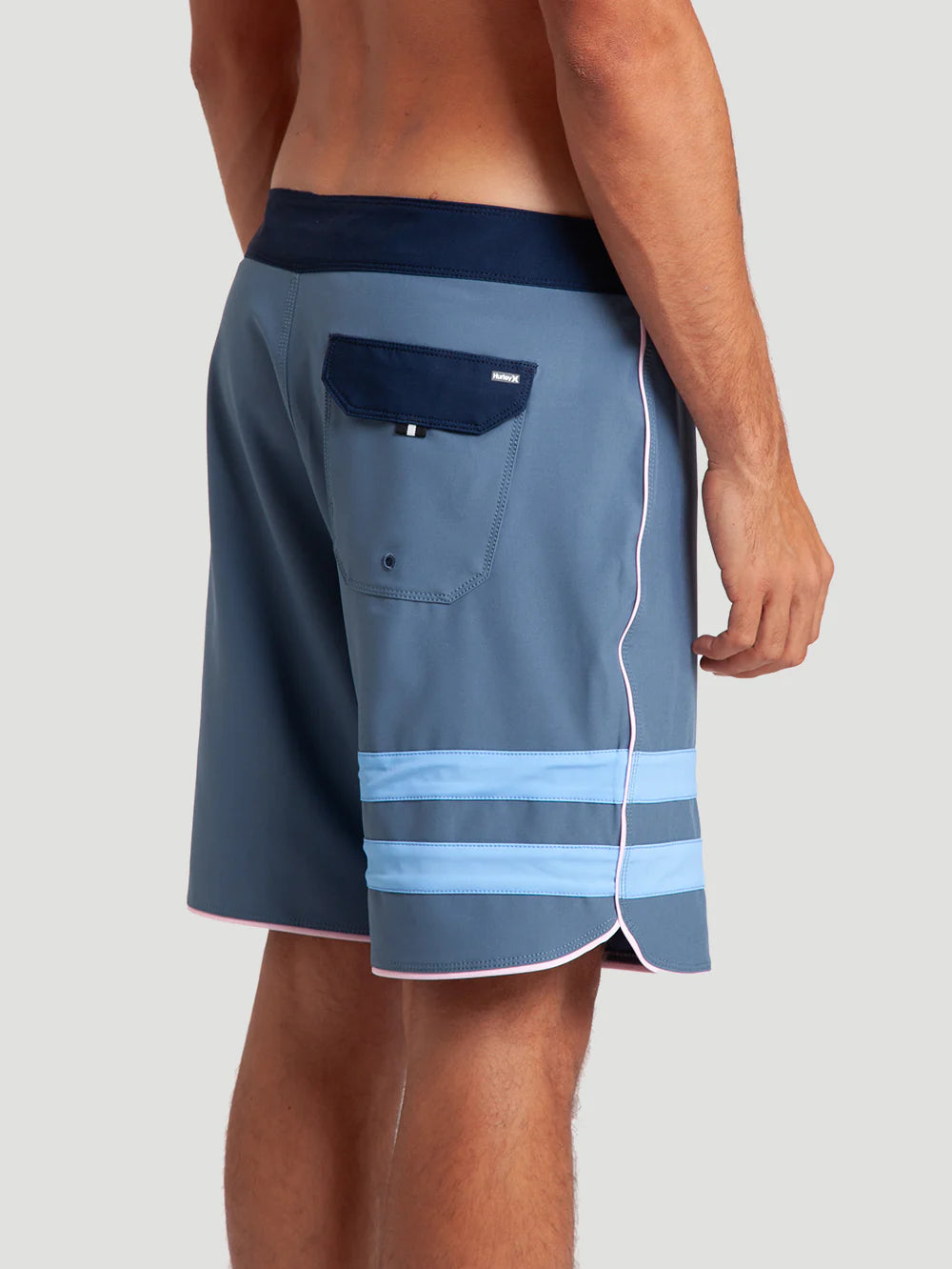 BOARDSHORT HURLEY PHANTOM ECO BLOCK PARTY SOLID18” AZUL