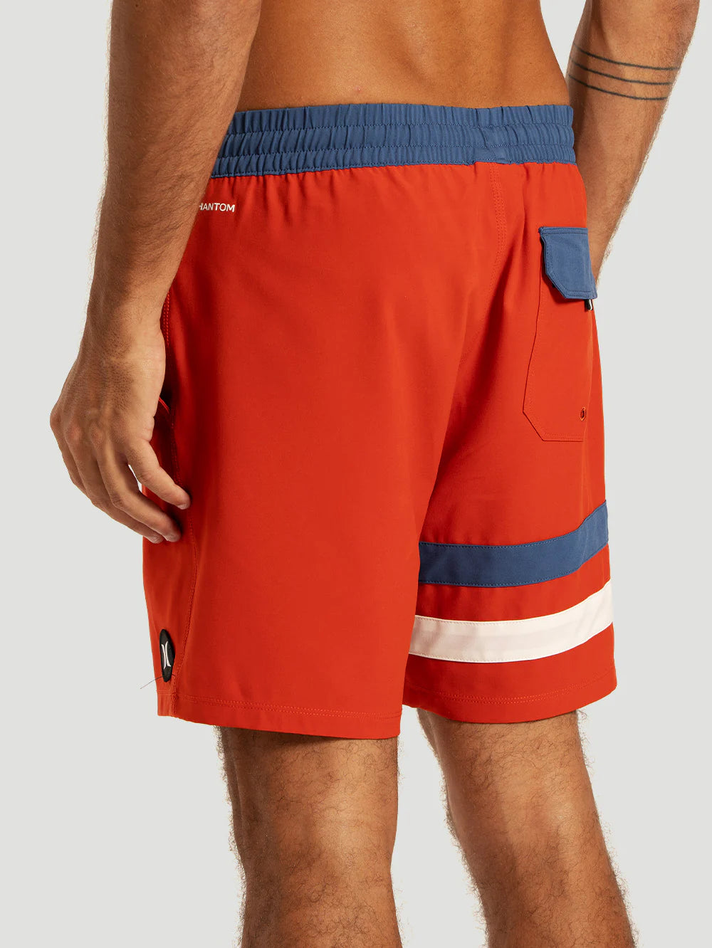 SHORT HURLEY PHANTOM VERMELHO 17 ECO BLOCK PARTY