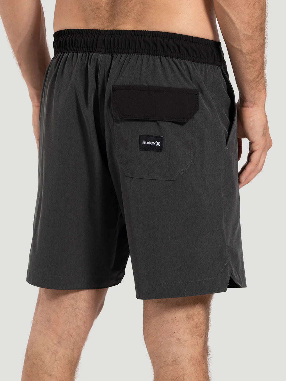 Shorts Hurley Speed 17" Mescla Preto