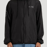 Jaqueta Windbreaker Hurley x Shibuya Signature Stripe Preto